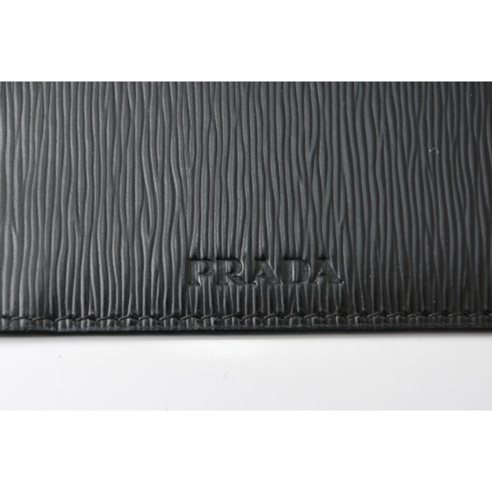 Prada Long Wallet Pass Case Saffiano Black - image 4